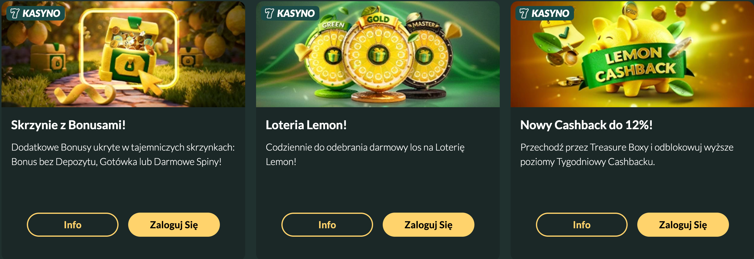 Lemon Casino — rejestracja konta